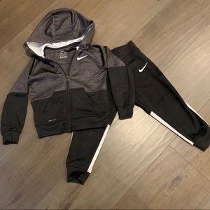 Nike Dri-fit matching hoody and pants size 3